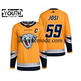 Kinder Nashville Predators Eishockey Trikot Roman Josi 59 Adidas 2022-2023 Reverse Retro Gelb Authentic